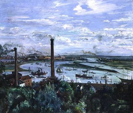 Lovis Corinth view of Blick auf den Kohlbrand china oil painting image